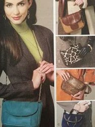 8782 Vogue Five Shaped Strappy Bags Contrast or Not Pattern Uncut